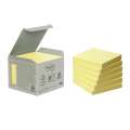Bločky recyklované Post-it 76x76 mm, žluté, 6 ks