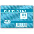 Propustka A7, 100 listů
