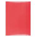 Papírové desky s gumičkou - A4, červené, 1 ks