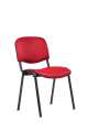 Konferenční židle ISO N - červená, kostra černá