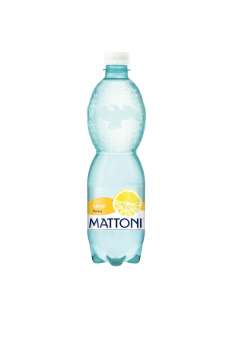 Minerální voda Mattoni - citron, perlivá, 12x 0,5 l