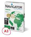 Kancelářský papír Navigator Universal A3 - 80 g/m2, CIE 169, 500 listů