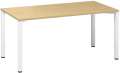 Psací stůl Alfa 200 - 160 x 80 cm, divoká hruška/bílý