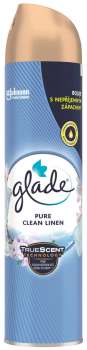 Osvěžovač vzduchu Glade - Clean linen, sprej, 300 ml