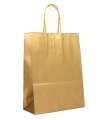 Dárková papírová taška zlatá - velká, 27x37 cm