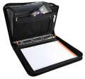 Konferenční desky Exafolder s aktovkou - A4, černé, 7 přihrádek, kapsy, prostor pro notebook