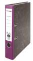 Pákový pořadač  - A4, kartonový, nalepená hřbetní etiketa, šíře hřbetu 5 cm, fialový
