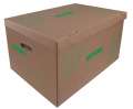 Stěhovací krabice EMBA - hnědá, 61 x 38 x  43 cm, nosnost 100 kg, 1 ks