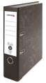 Pákový pořadač Officeo - A4, kartonový, nalepená hřbetní etiketa, šíře hřbetu 7,5 cm, černý