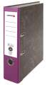 Pákový pořadač  - A4, kartonový, nalepená hřbetní etiketa, šíře hřbetu 7,5 cm, fialový