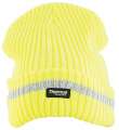 Čepice zimní pletená+fleece hi-viz SPARK - žlutá