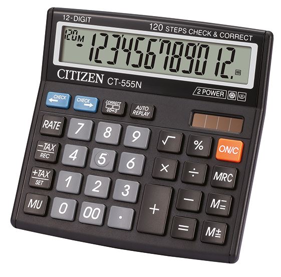 Stolní kalkulačka Citizen CT555N, černá