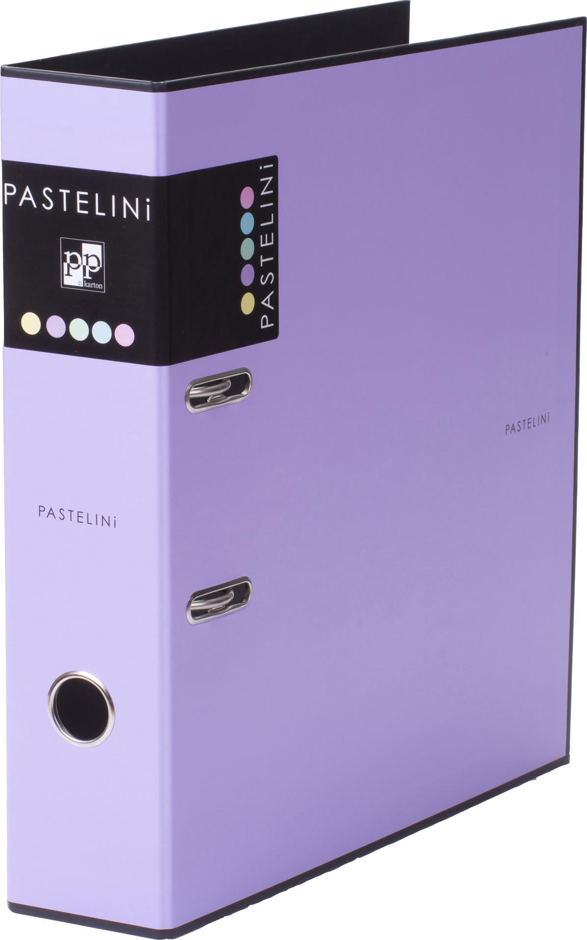 Pastelini Plastový pákový pořadač PASTELINI A4 - fialová