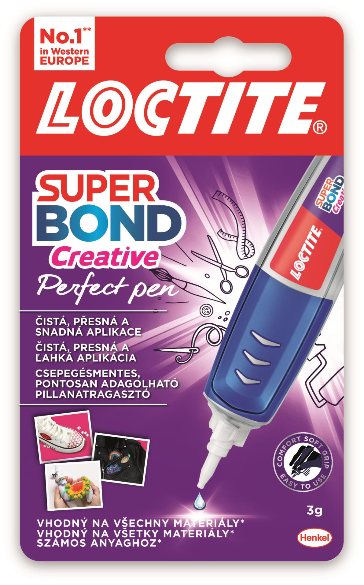 Loctite Vteřinové lepidlo Loctite Perfect Pen, gel, 3 g