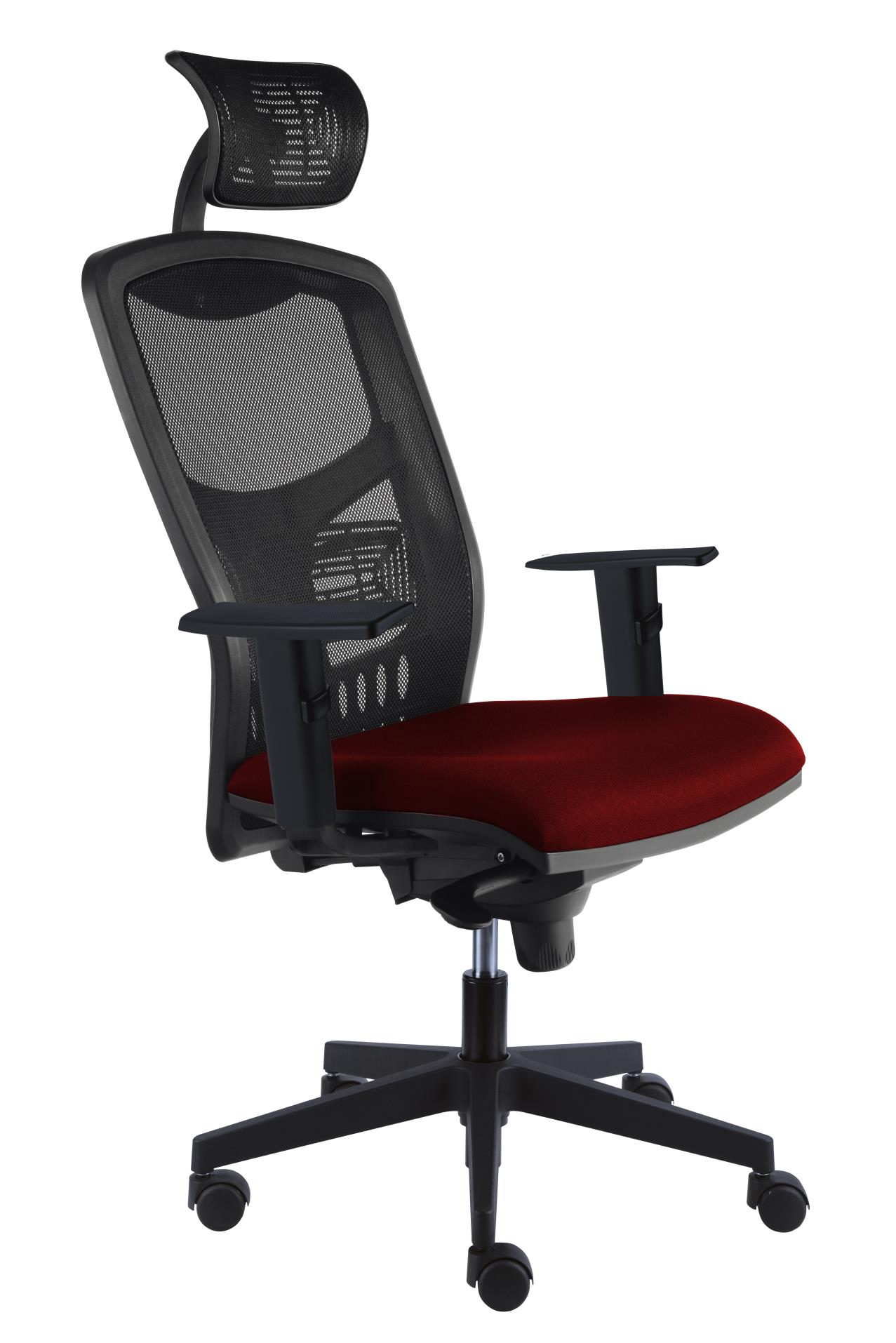 Alba Kancelářská židle York Net, E-SY, červená