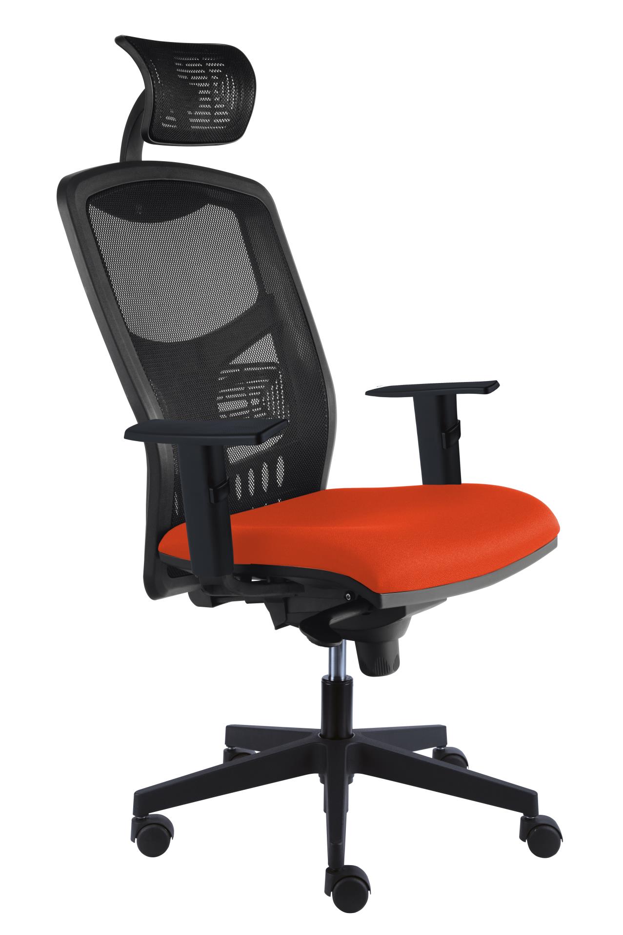 Alba Kancelářská židle York Net, E-SY, oranžová