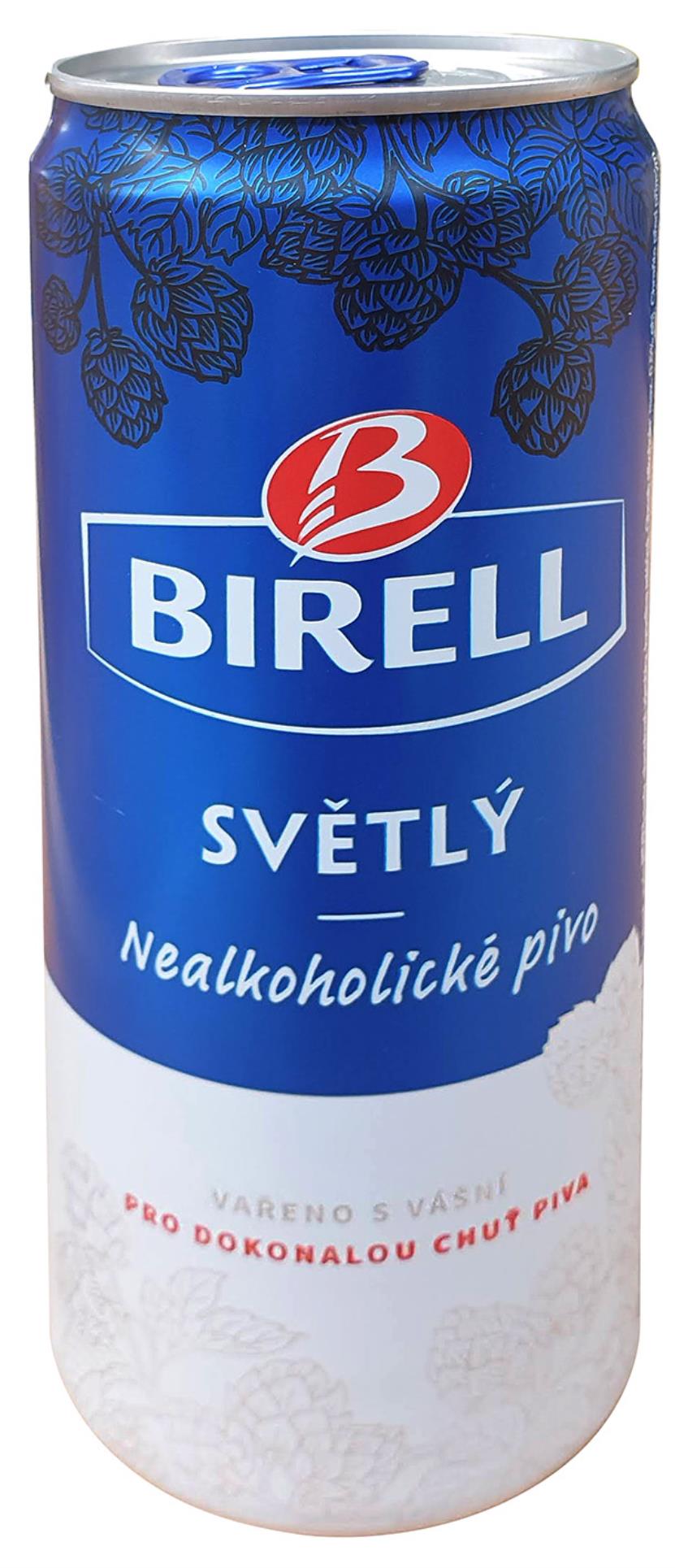 Nealkoholické pivo Birell - plech, 24 x 0,33 l
