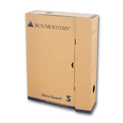 Archivační krabice Iron Mountain - typ S, 24 x 32 x 7,5 cm, hnědá