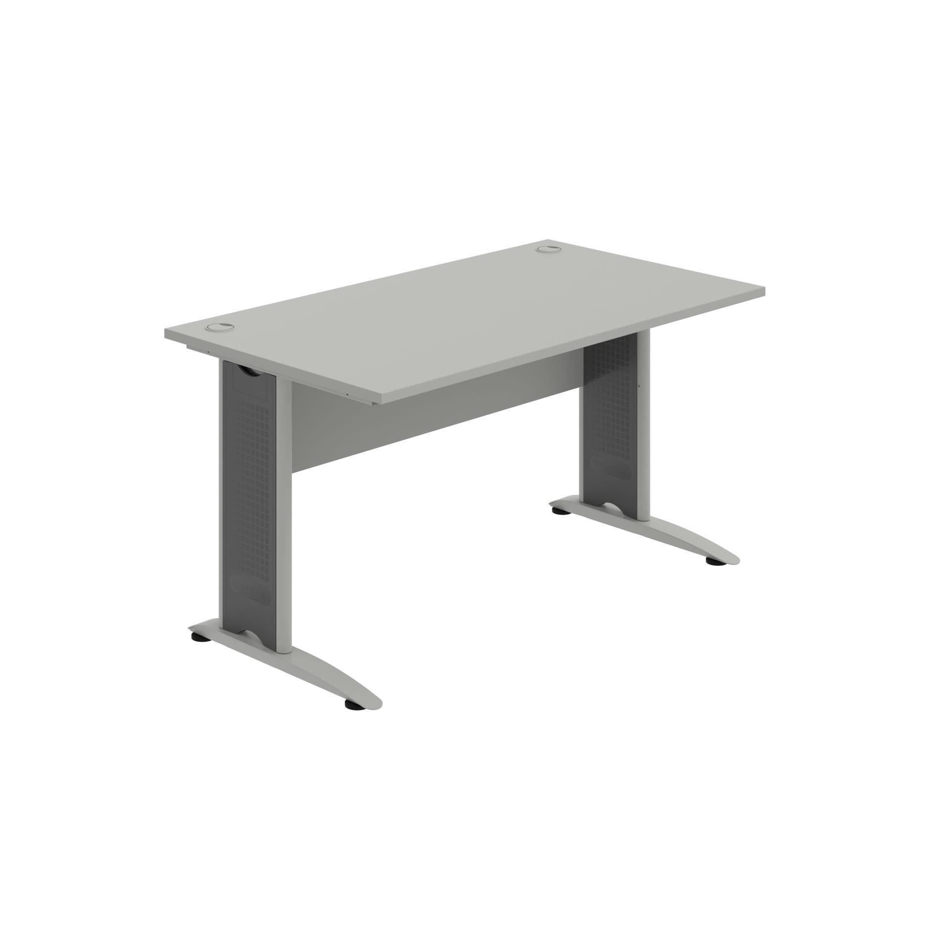 Psací stůl Hobis Cross CS 1400 - šedá/kov