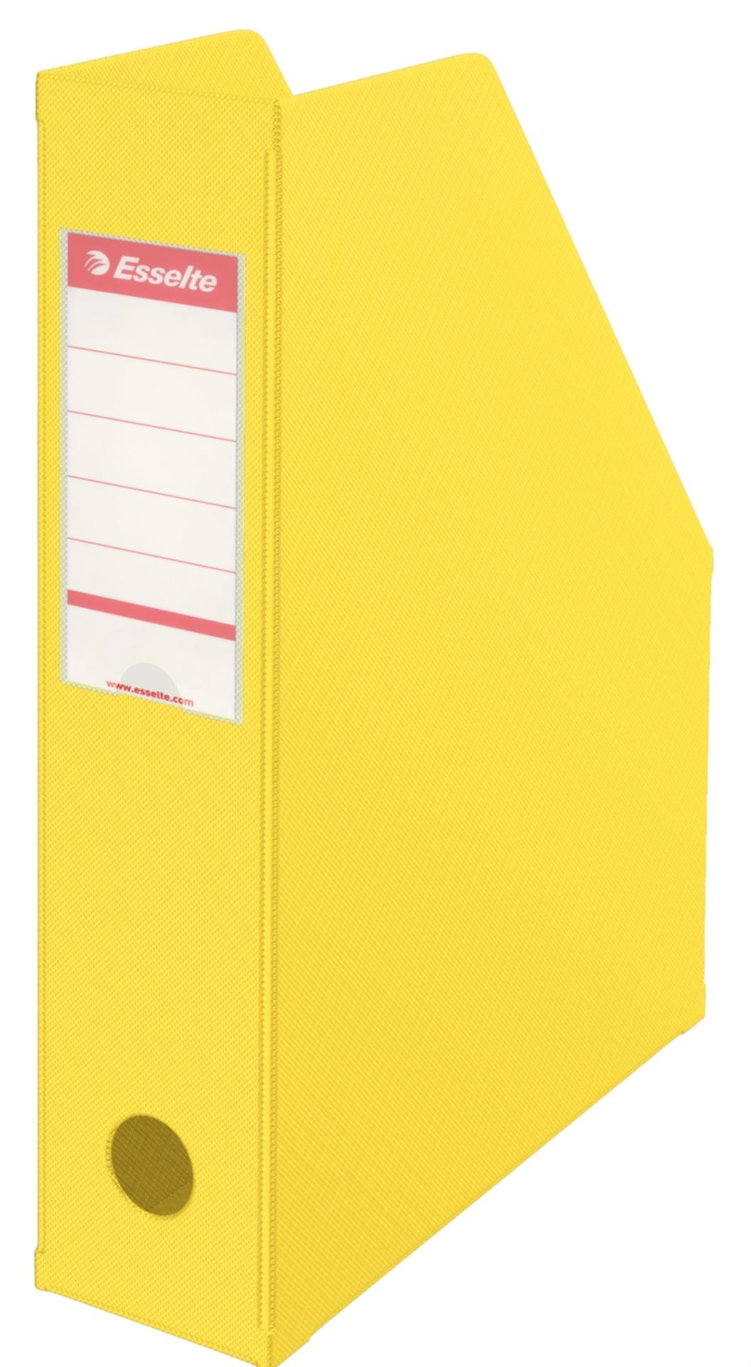Stojan na časopisy Economy Esselte - 7 cm, žlutý