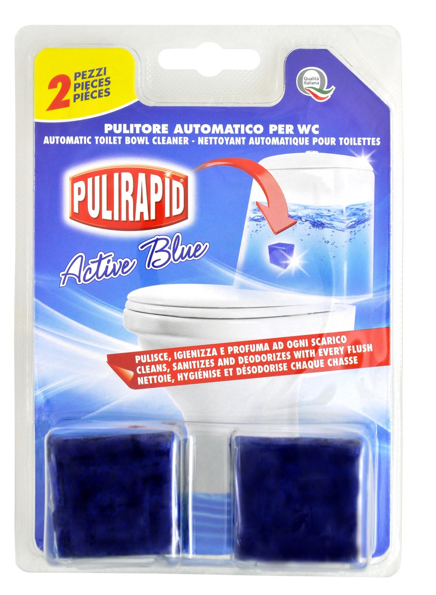 Pulirapid Tablety do nádrže WC Pulirapid Active Blue, 2 ks