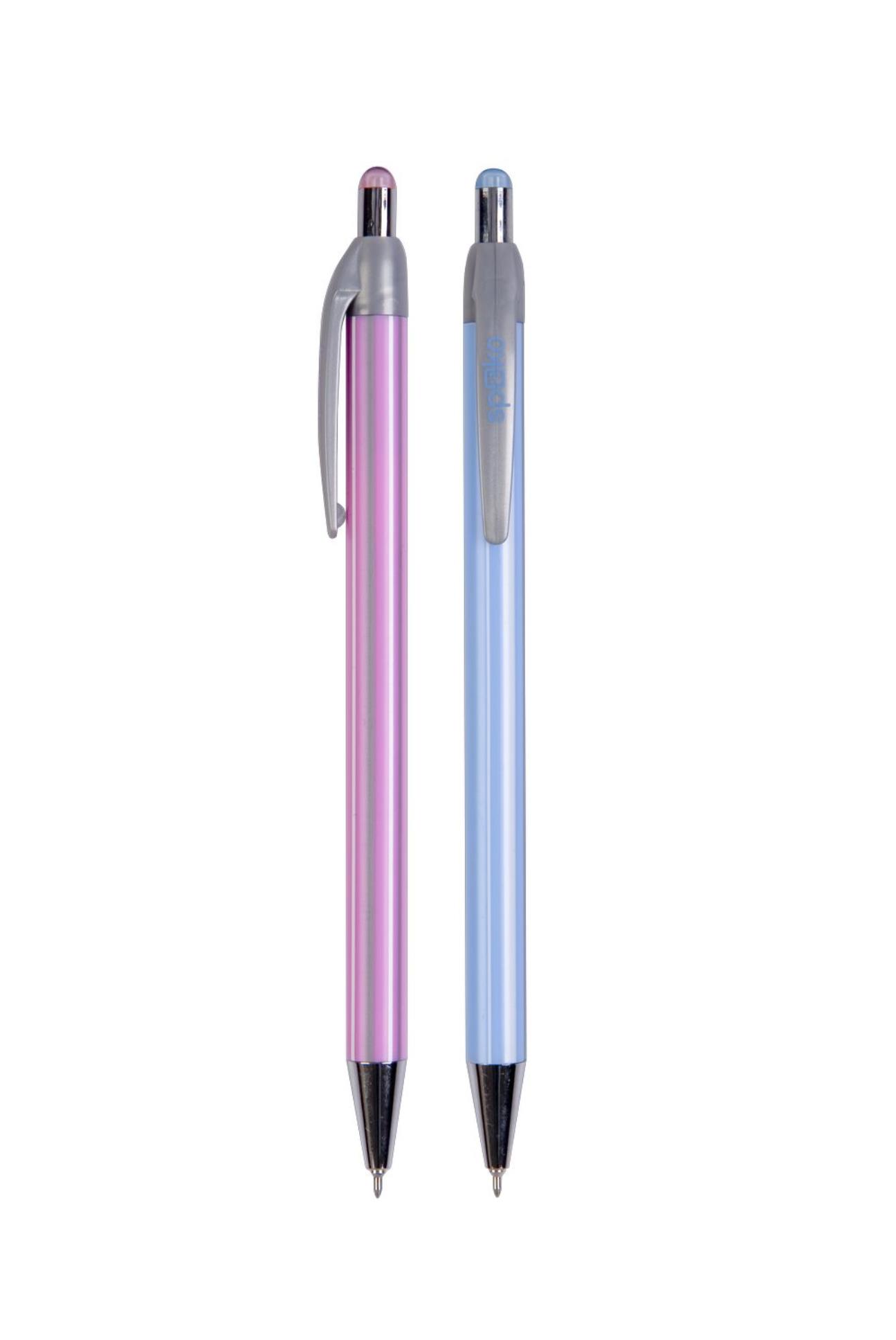 Kuličkové pero Spoko Stripes - modrá náplň, 0,3 mm
