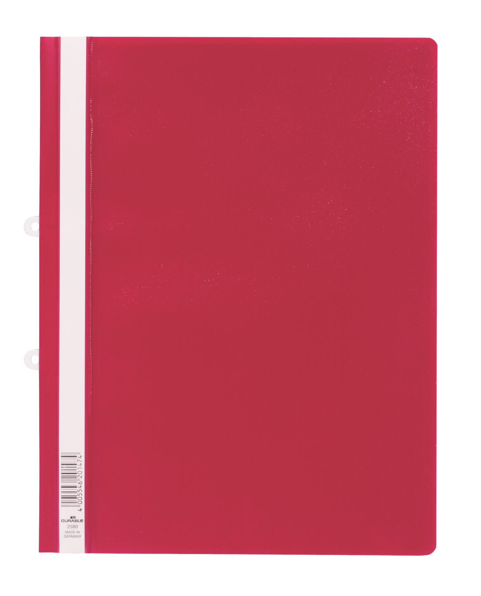 Desky Durable závěsné s rychlovazačem A4, červené