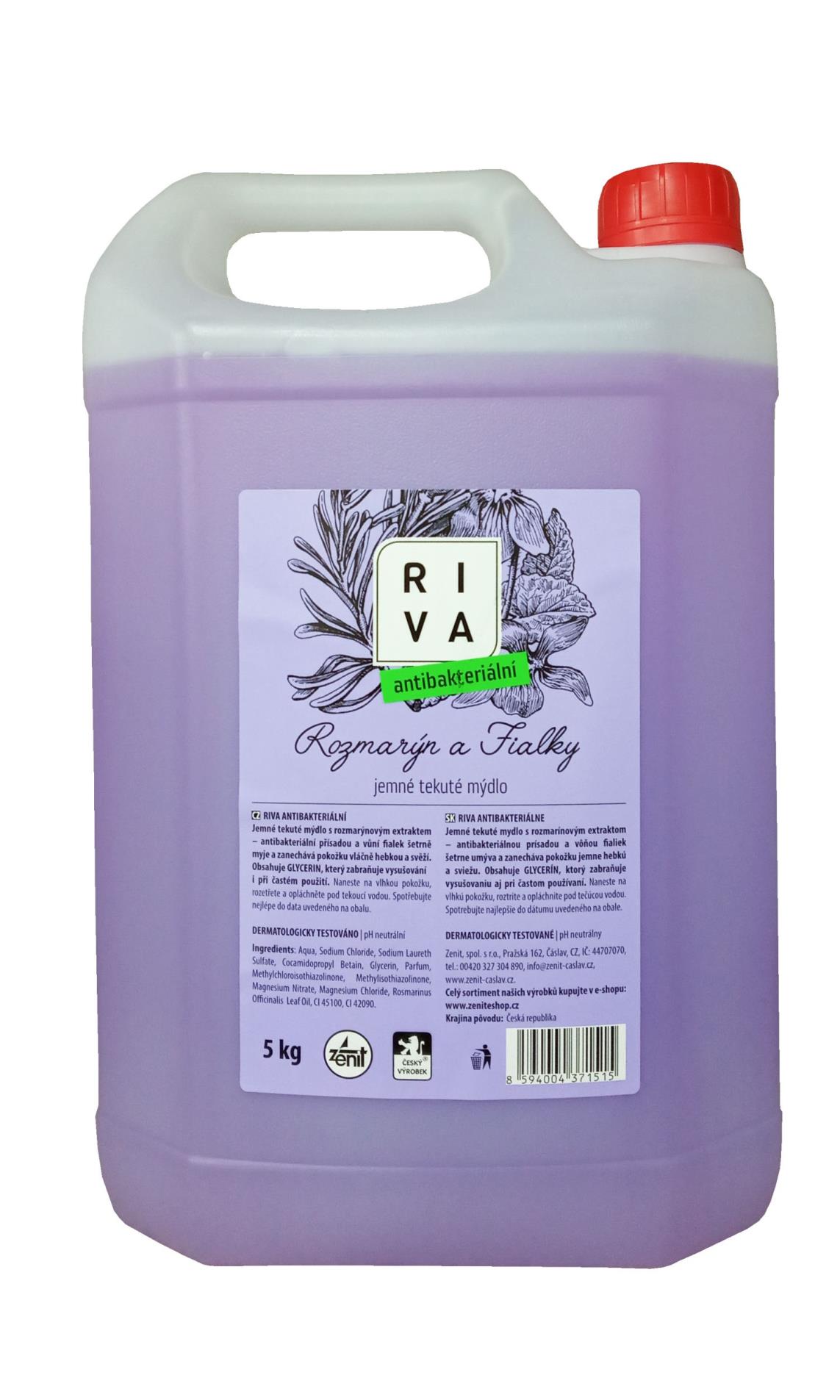 Riva Tekuté mýdlo Riva, antibakteriální, 5 kg