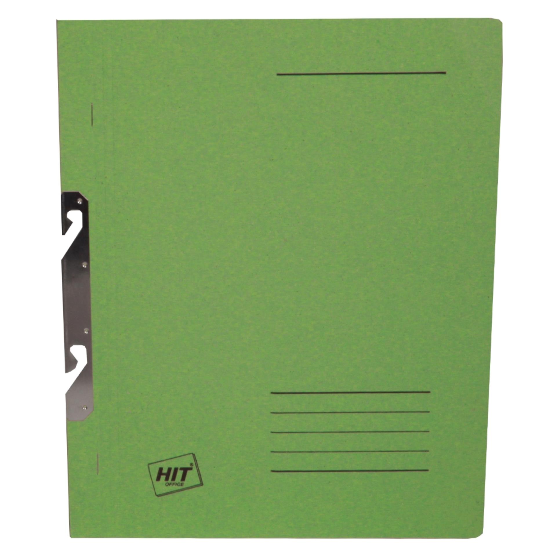 Rychlovazače HIT Office - A4, papírové, závěsné, zelené, 50 ks