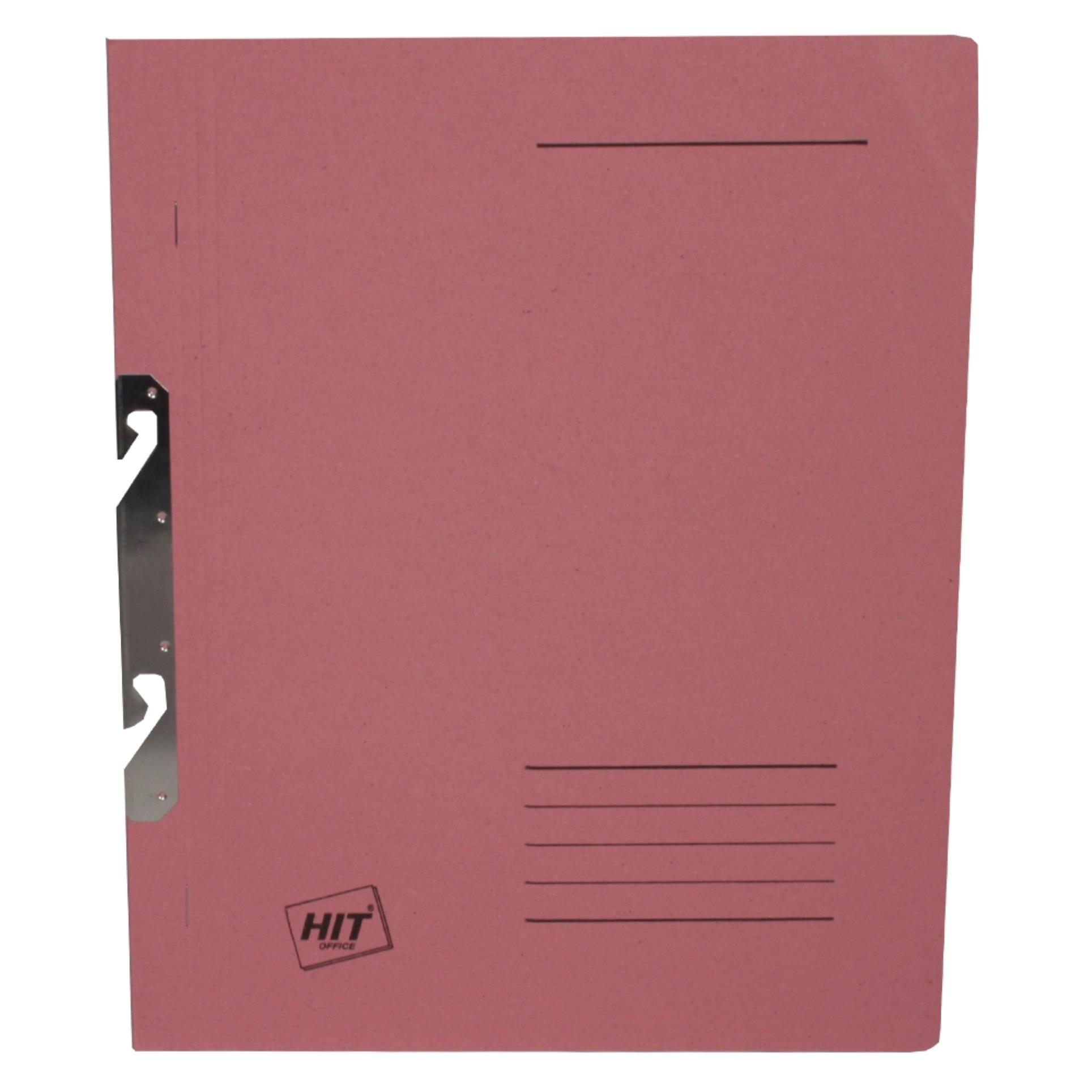 Rychlovazače HIT Office - A4, papírové, závěsné, růžové, 50 ks