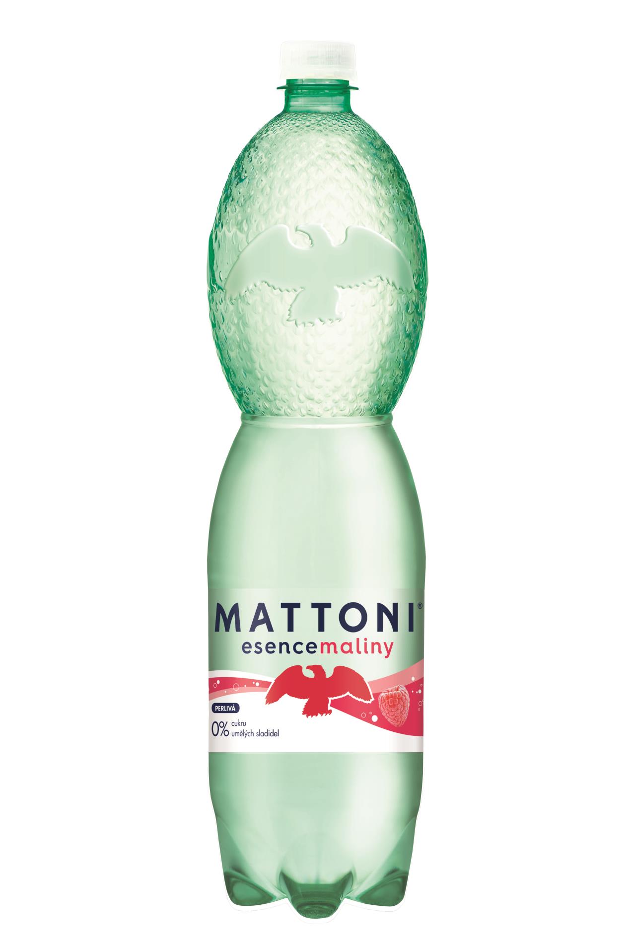 Ochucená voda Mattoni Plus malina 1,5l, bal=6ks