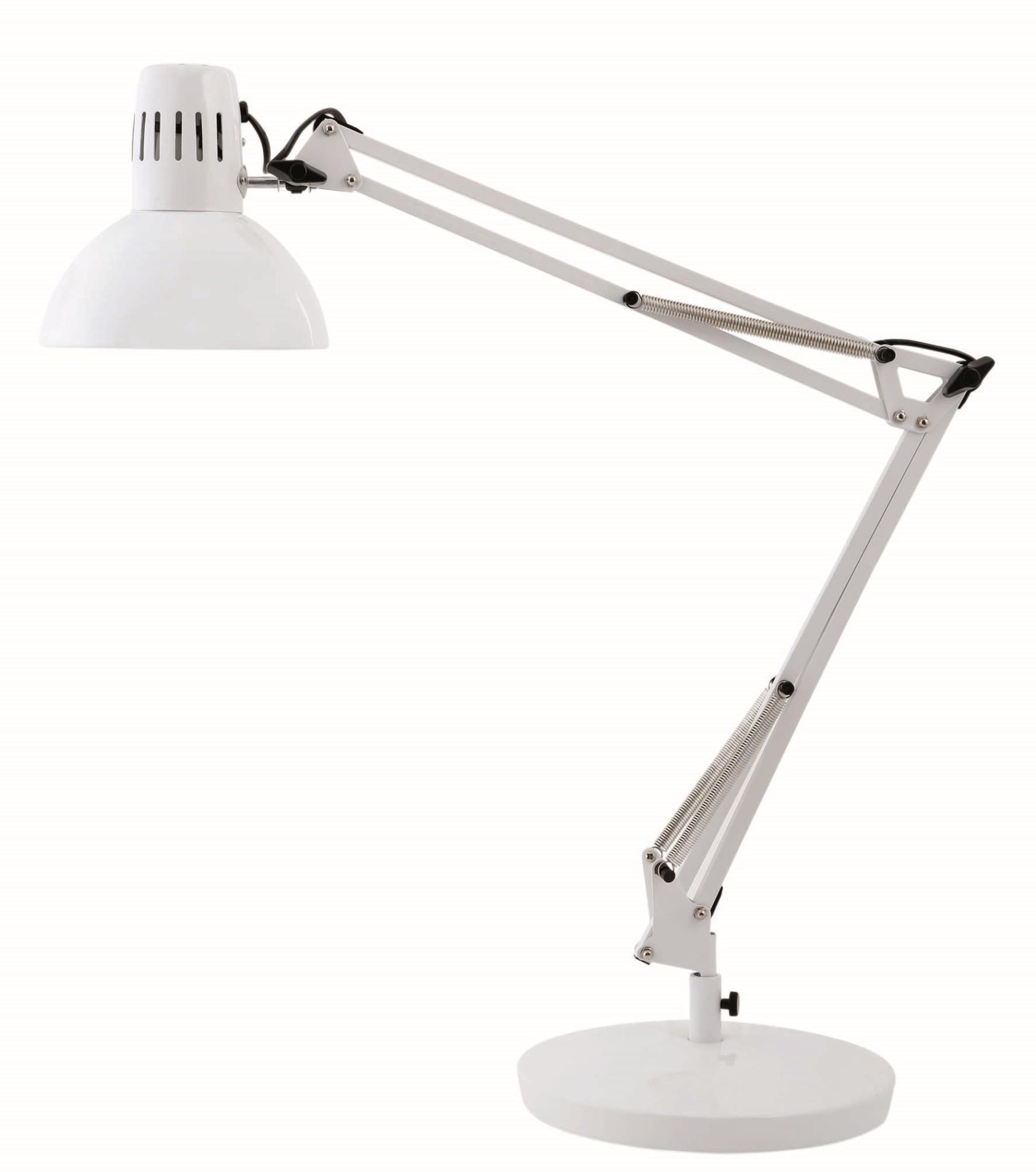 Alba France Stolní lampa Architect, bílá