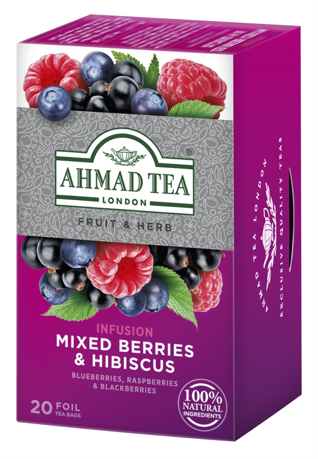 Ovocný čaj Ahmad Mixed Berry Tea, 20x 2 g