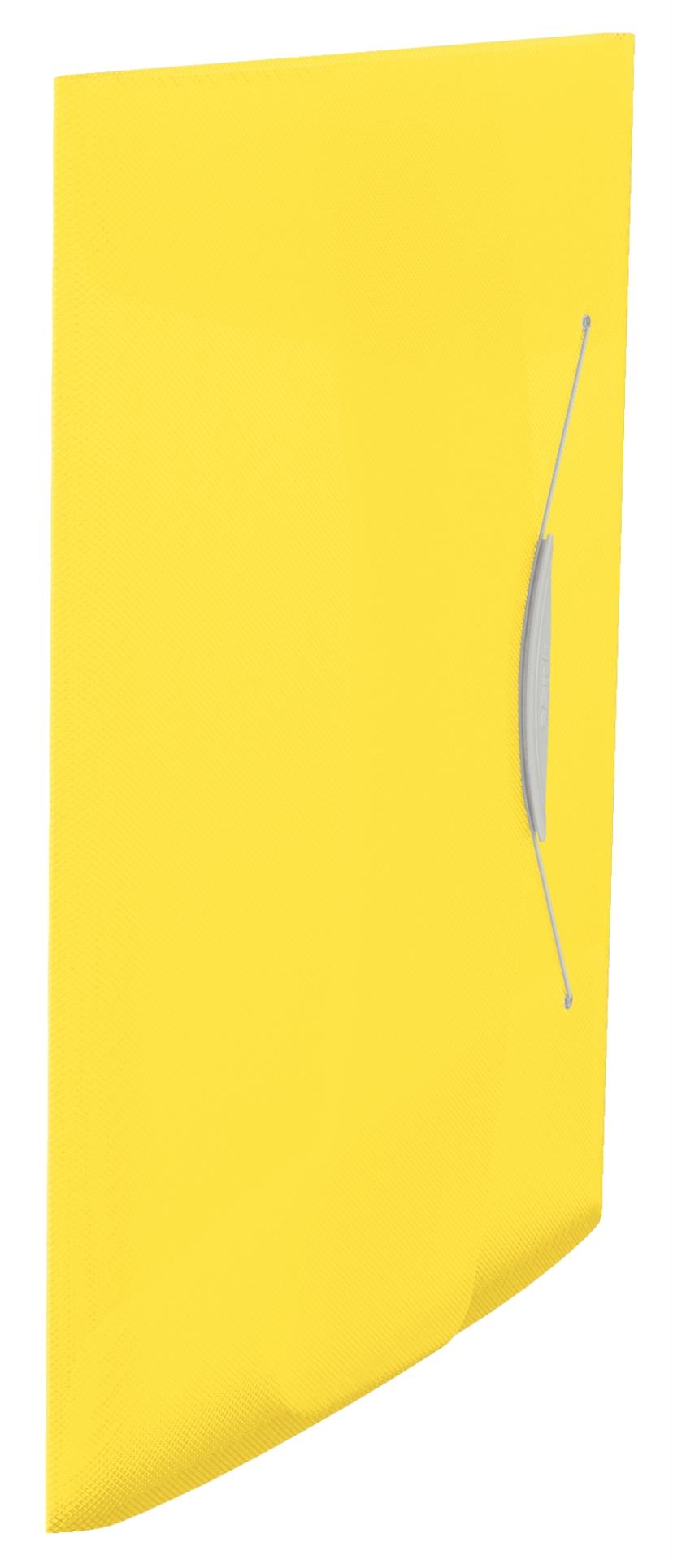Desky na dokumenty s chlopněmi a gumičkou Esselte VIVIDA - A4, žluté