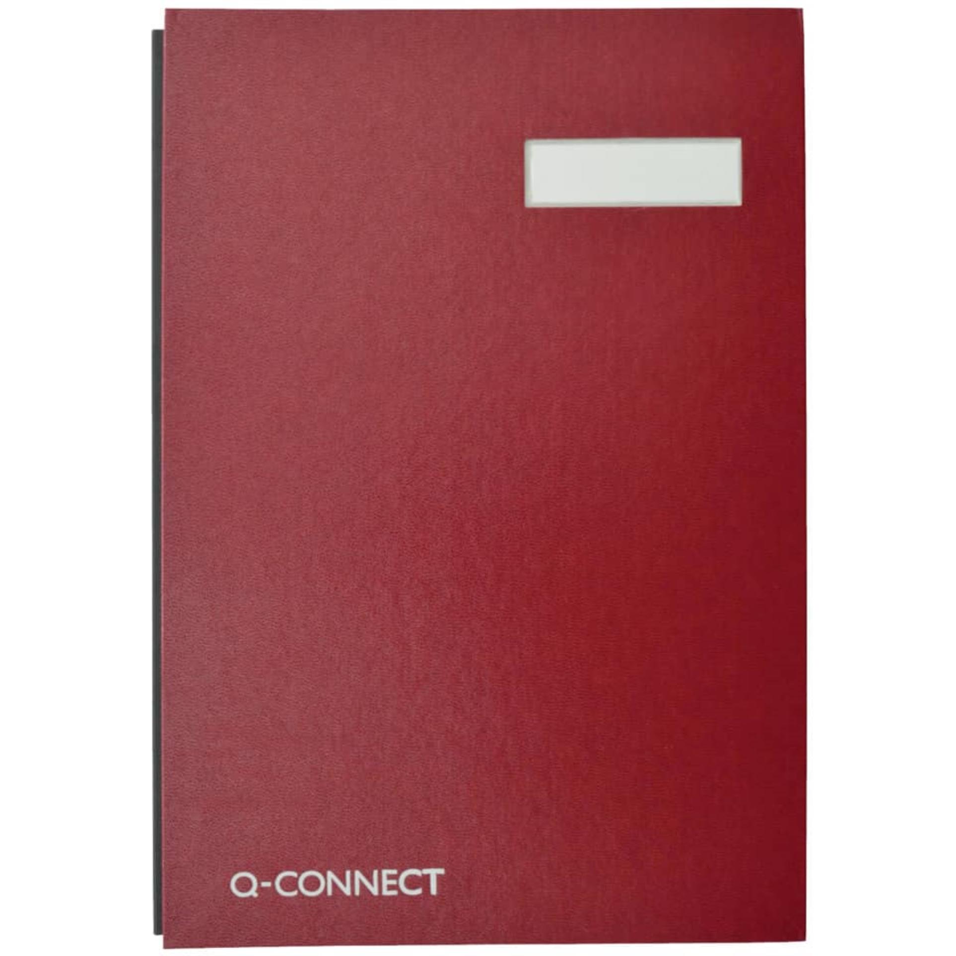 Podpisová kniha Q-Connect, A4, 20 listů, červená