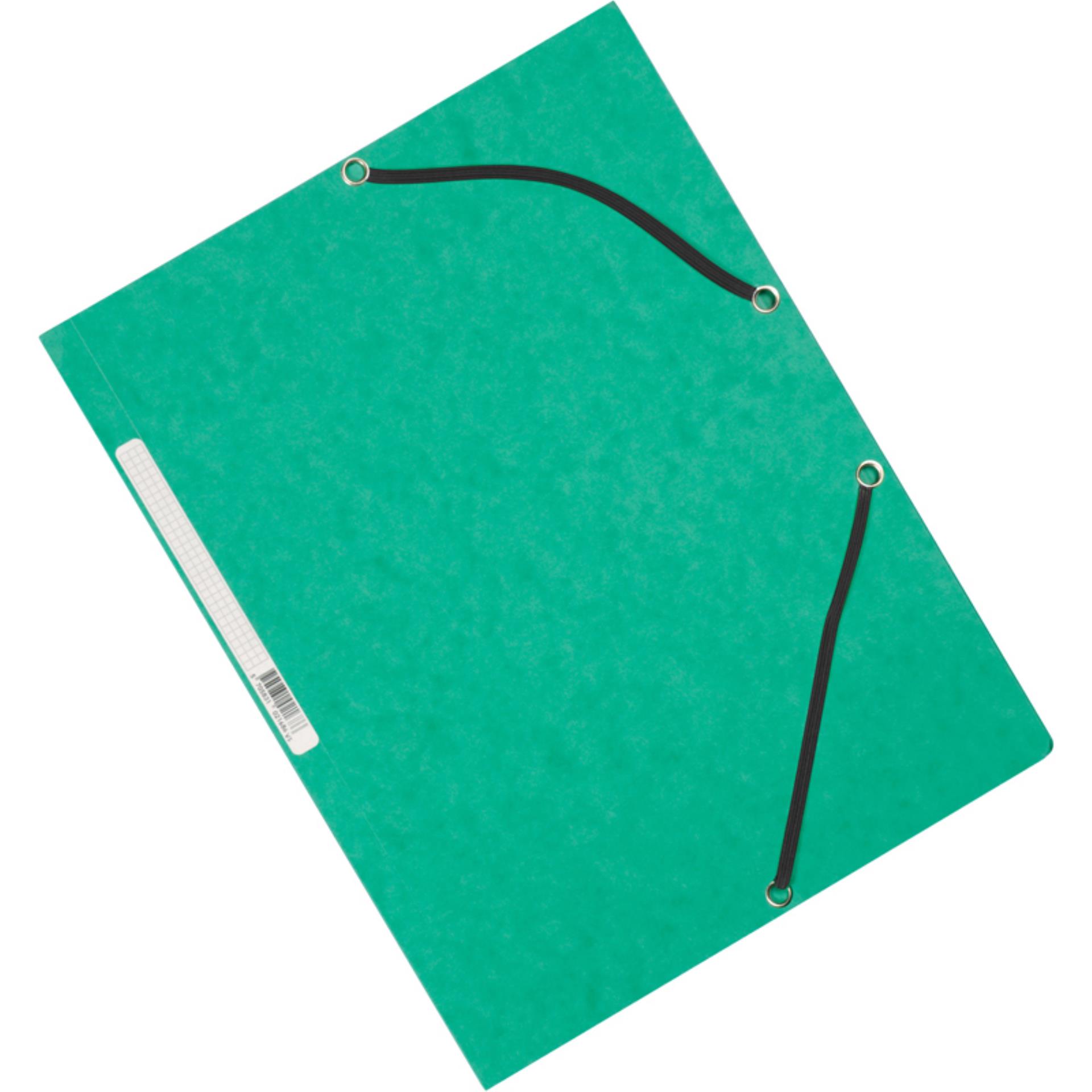 Desky s chlopněmi a gumičkou Q-Connect, zelené