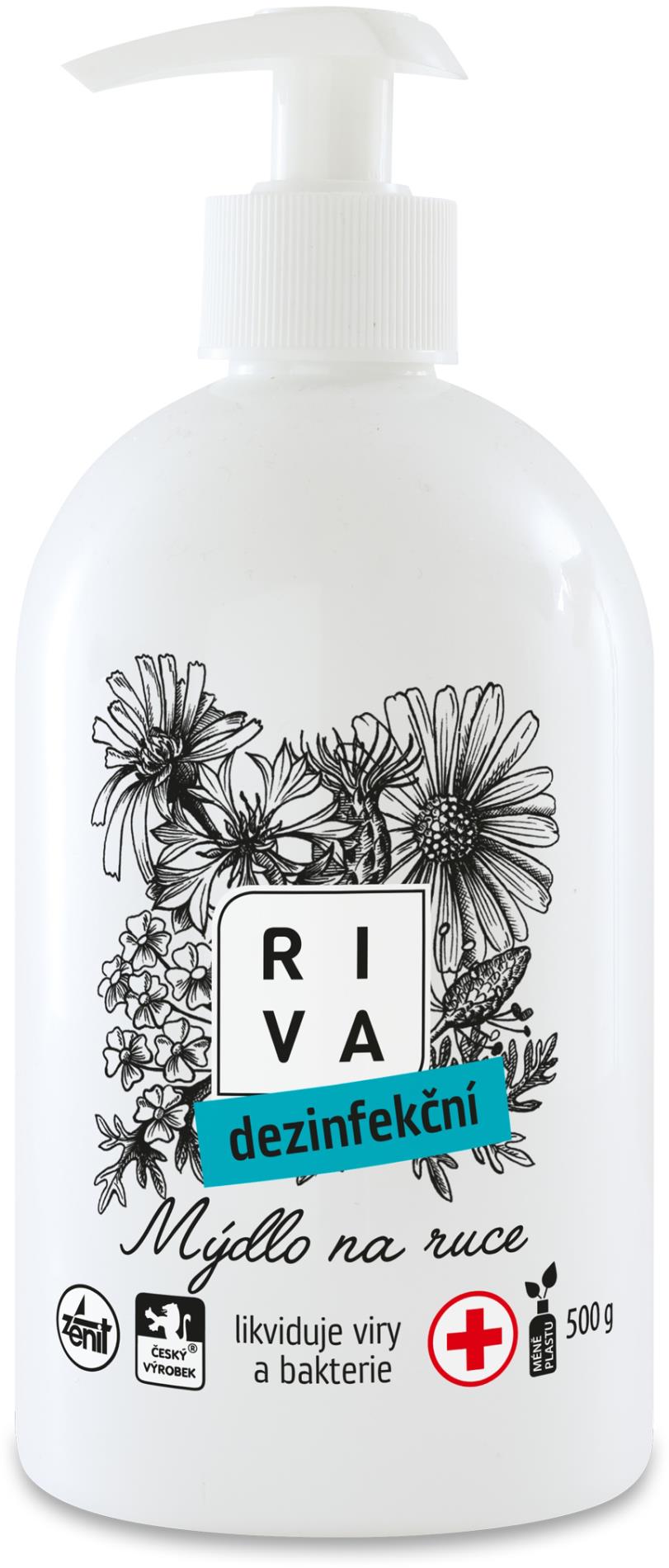 Riva Virucidní dezinfekční mýdlo na ruce Riva - 500 g