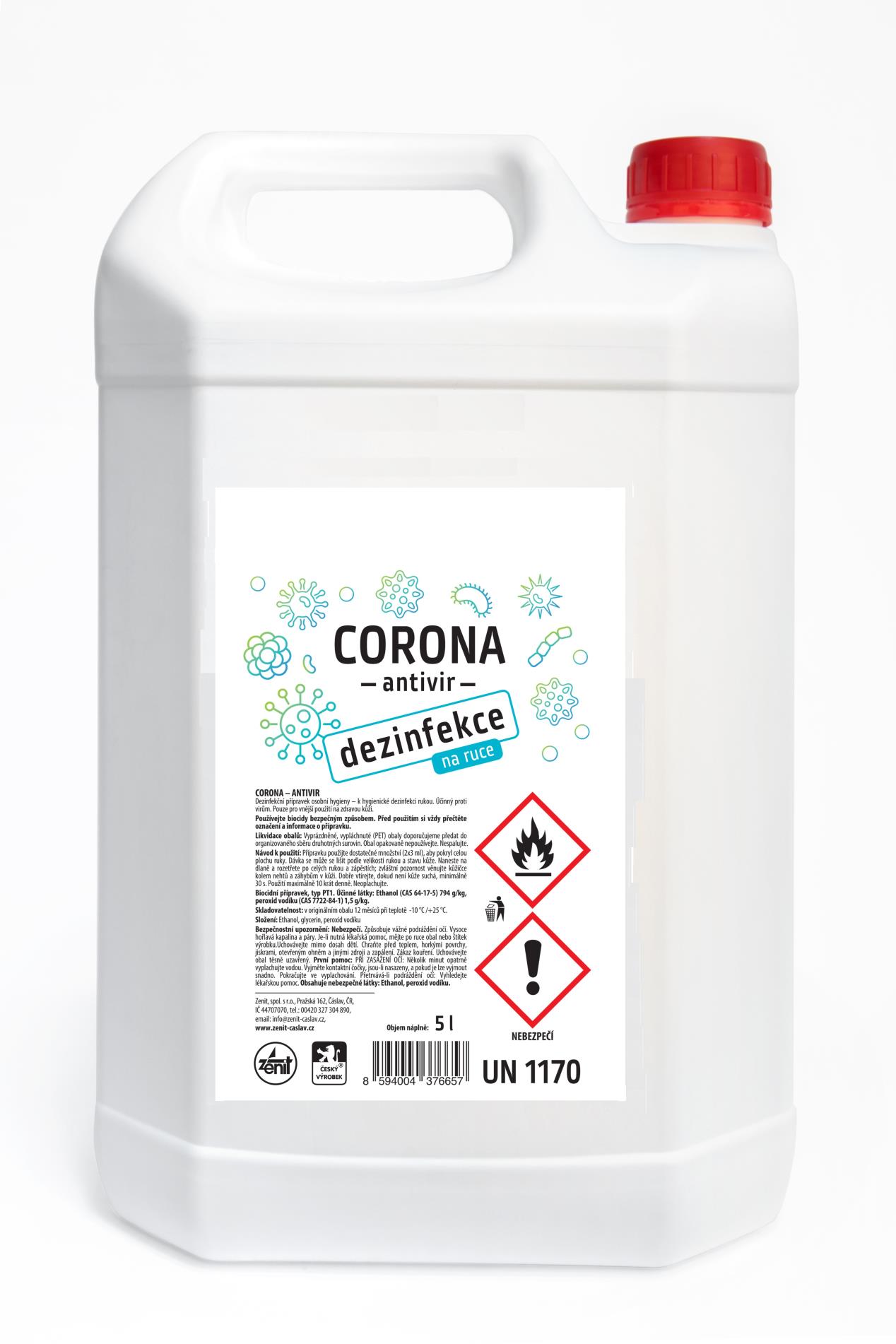 Corona Dezinfekce na ruce Corona-antivir - 5 kg