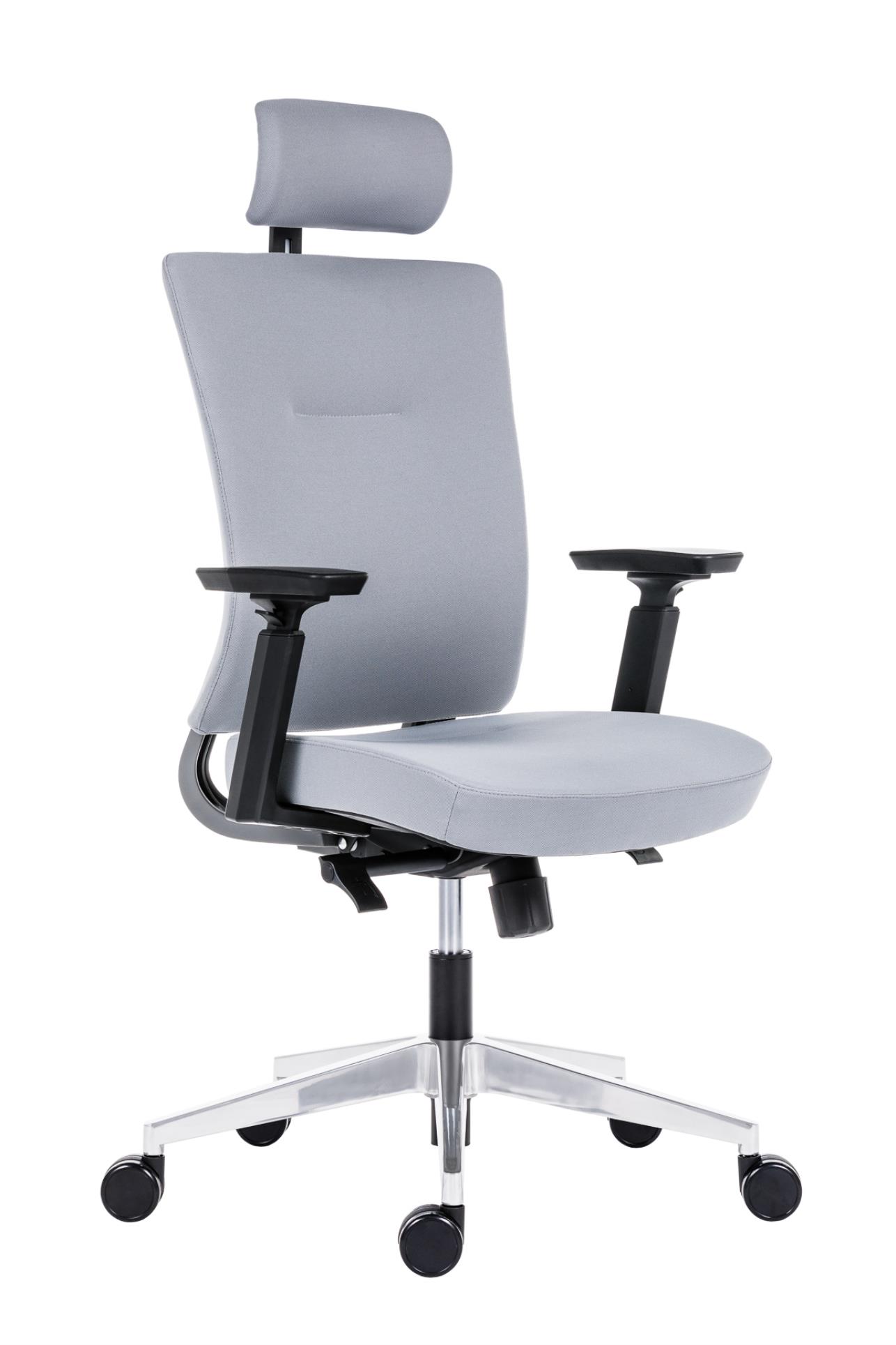Antares Kancelářská židle Next celočalouněná - šedá