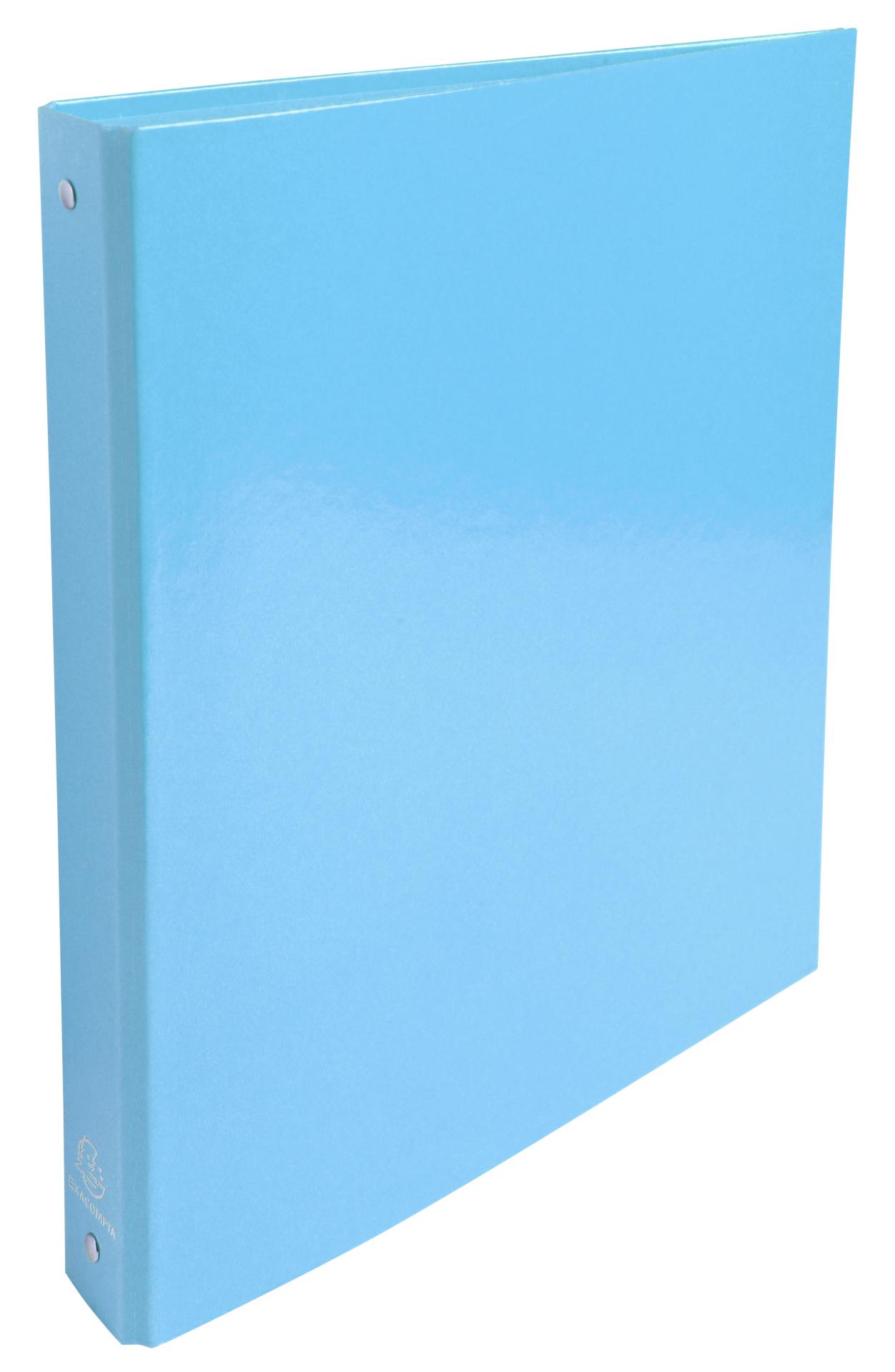 Čtyřkroužkový pořadač Exacompta Iderama - A4, laminovaný karton, hřbet 4,0 cm, modrý