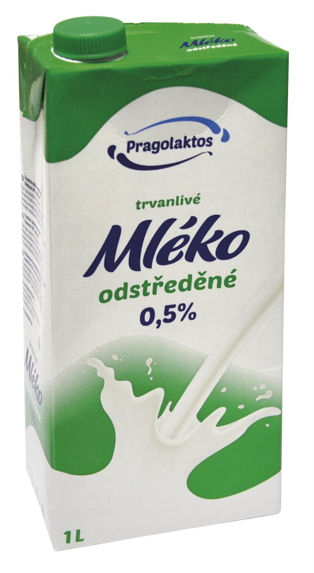 Pragolaktos Trvalinlivé mléko Pragolaktos - 0,5% odtučněné, 1l