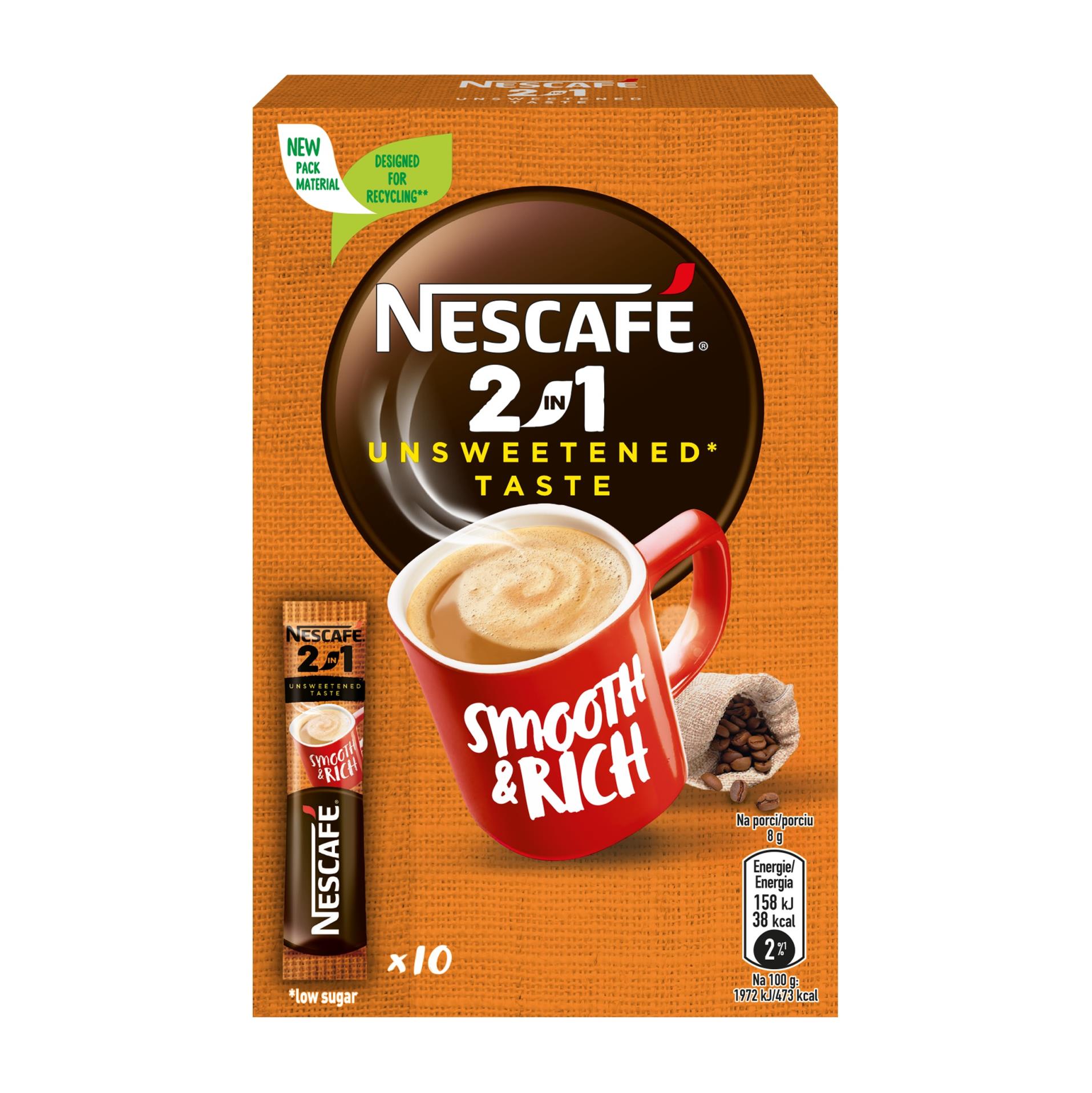 Káva instantní Nescafé Classic 2v1 - 10 x 10 g