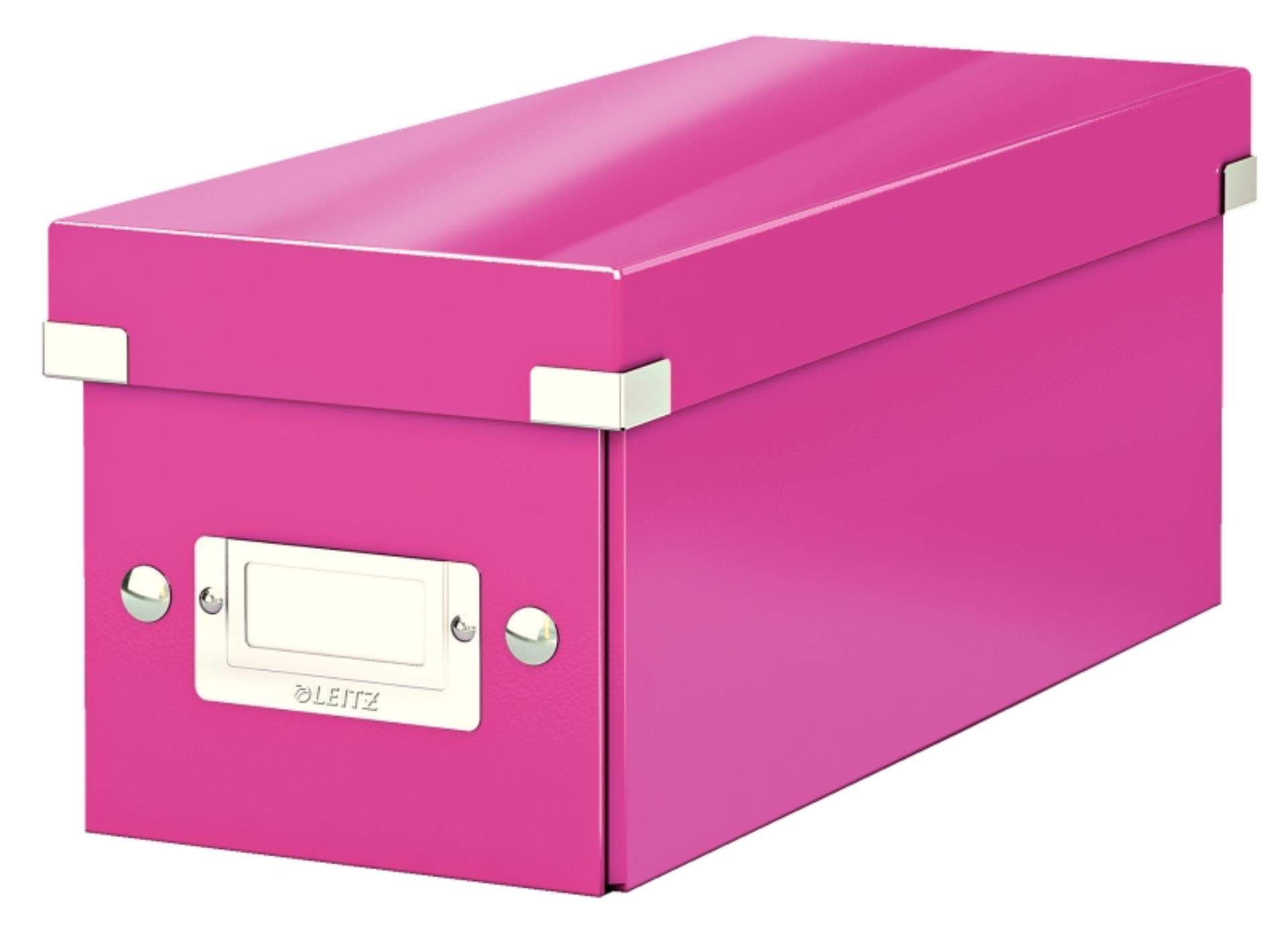 Krabice na CD LEITZ Click-N-Store - A4, růžová