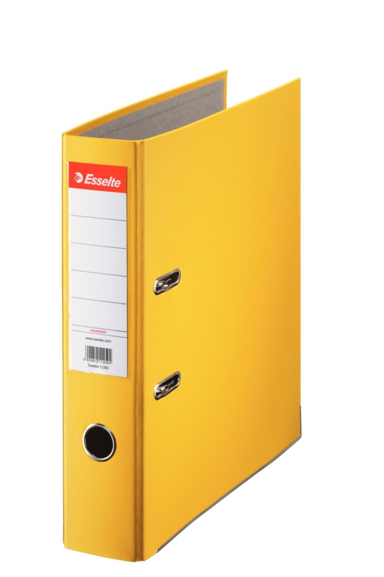 Pořadač pákový Esselte Economy 7,5 cm, žlutý