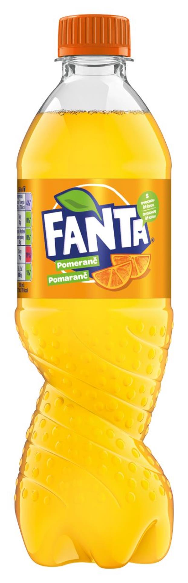 Coca-Cola Fanta pomeranč - plast, 12 x 0,5 l