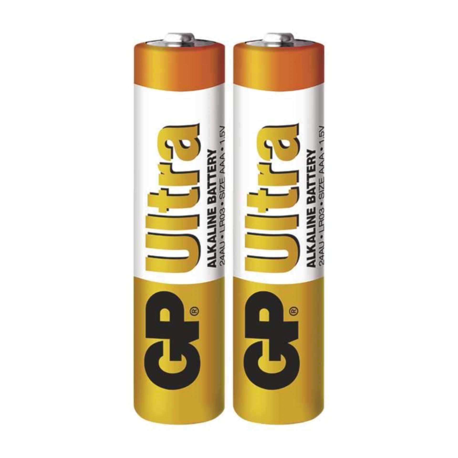Baterie GP Ultra Alkaline 1,5 V R03, typ AAA, 2 ks
