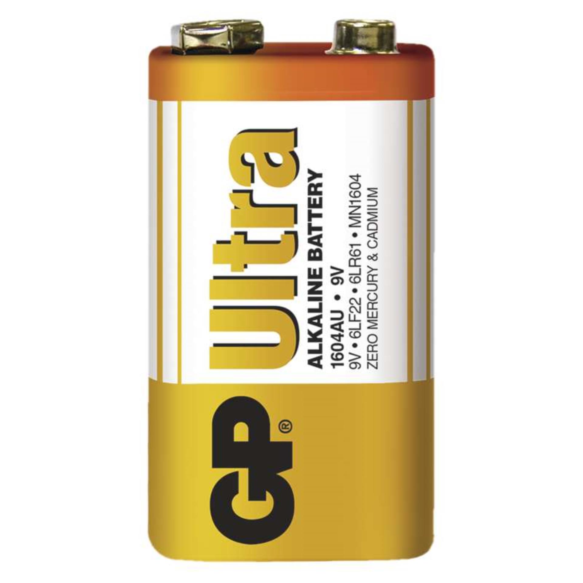 Baterie GP Ultra Alkaline 9V, 6LF22 (1604), 1 ks
