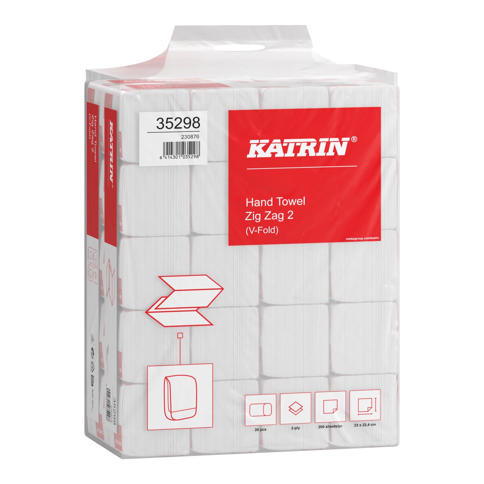 Papírové ručníky ZZ Katrin Classic - dvouvrstvé, bílá
