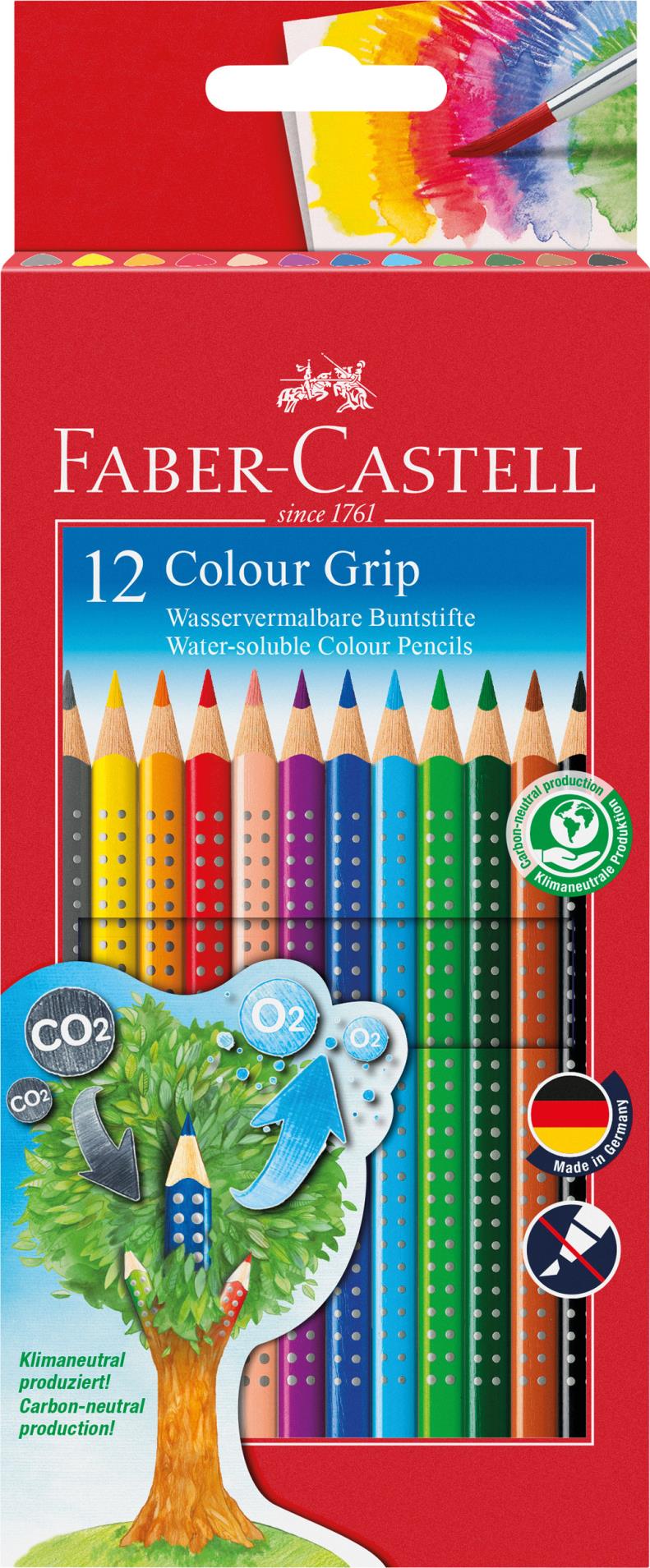 Faber-Castell Pastelky GRIP 2001 - v papírové krabičce, 12 ks