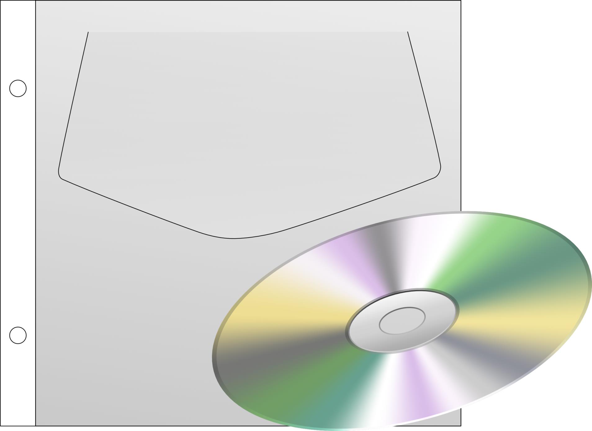 Karton P+P Obaly transparentní na CD závěsné, 10 ks